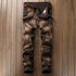 Men's Jeans Washed Vintage Jeans Straight Pants Mid Waist Jeans